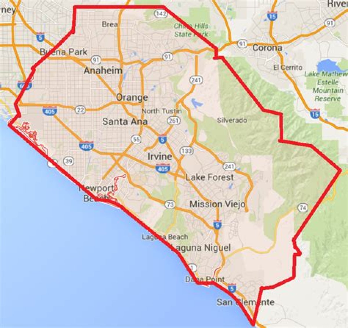 Santa ___ California Charter City in Orange County