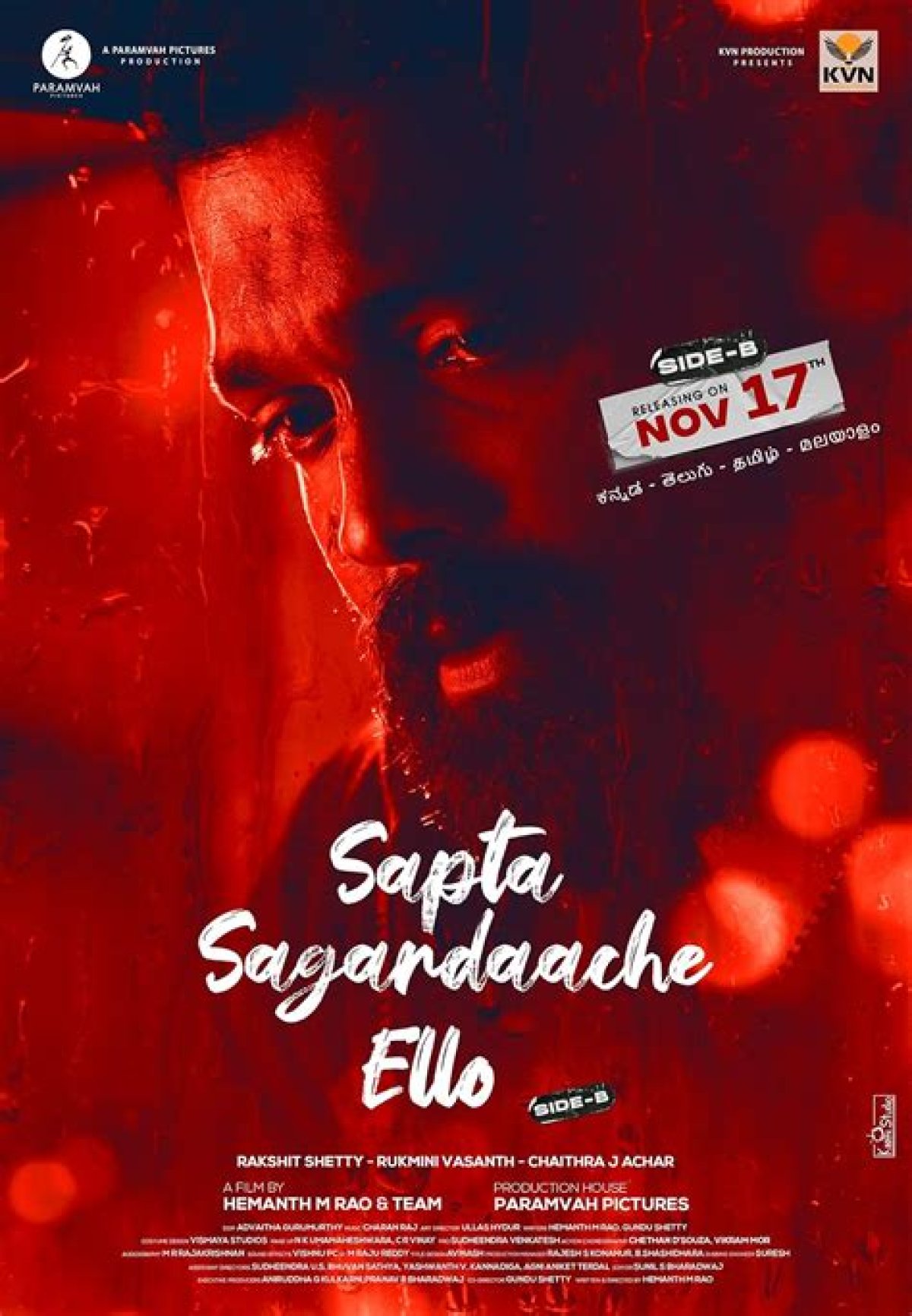 Sapta Sagaradaache Ello-Side B Ott Release: When and Where to Watch Rakshit Shetty’s Romantic Drama Online