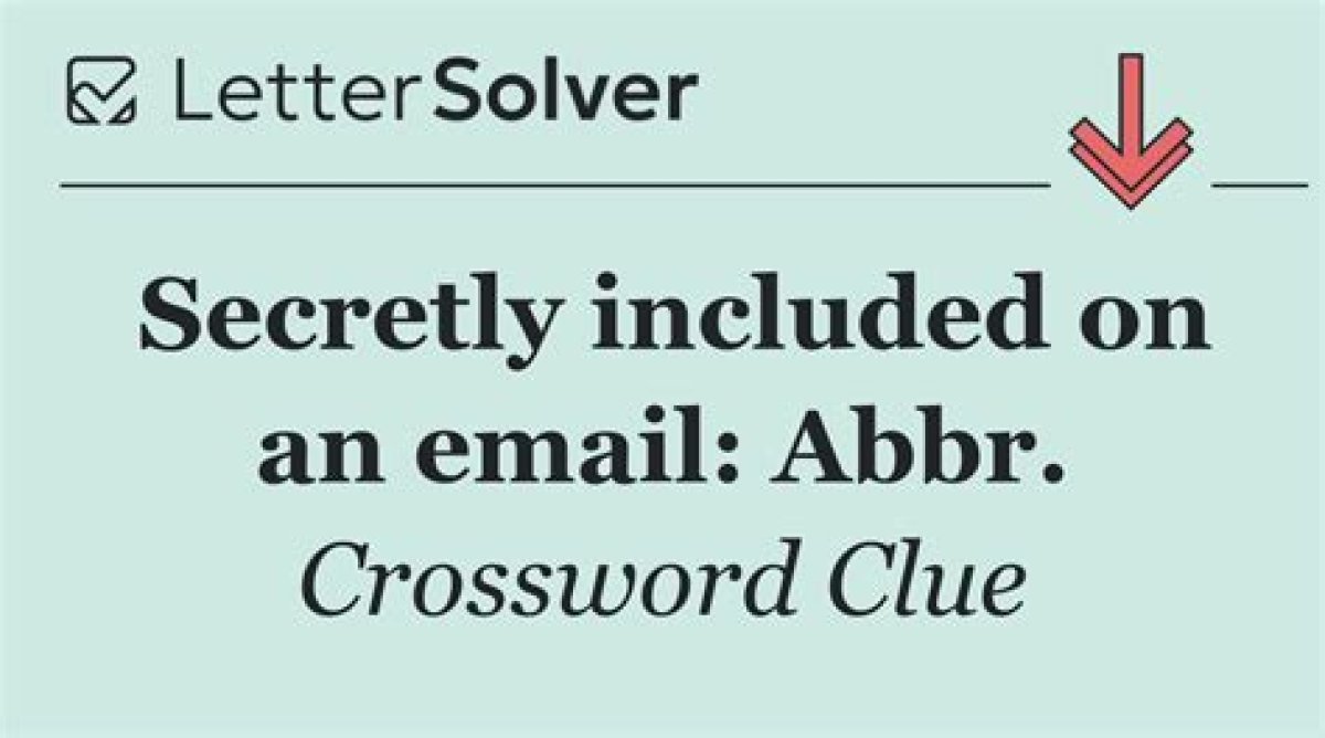 Secretly Include in an Email Thread: Abbr.