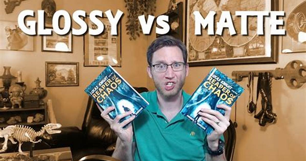 Should I Choose Matte or Glossy Book Cover?