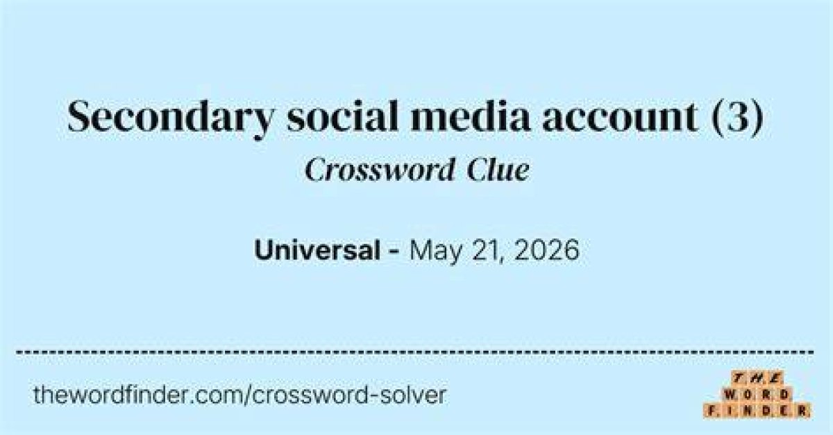 Social Media Announcements Crossword Clue Universal