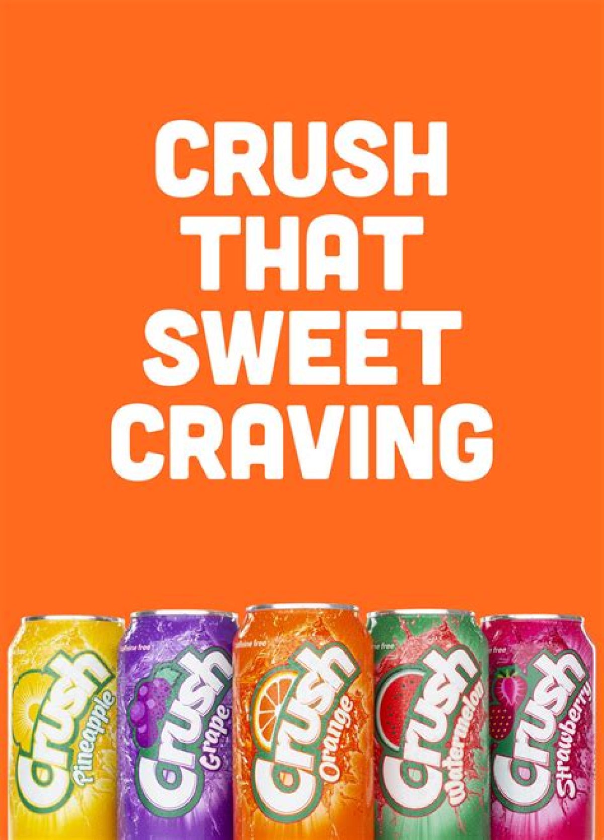 Soda Brand with Orange and Grape Flavors
