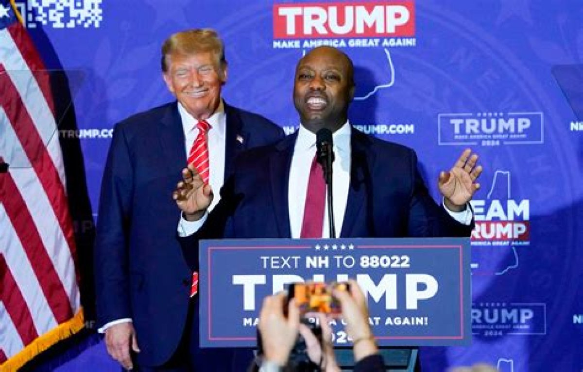 South Carolina Sen. Tim Scott Endorses Trump Ahead of New Hampshire Gop Primary