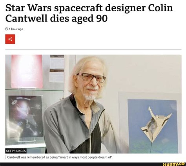 
Star Wars Ship Designer “Colin Cantwell” Death Cause And Net Worth Revealed 