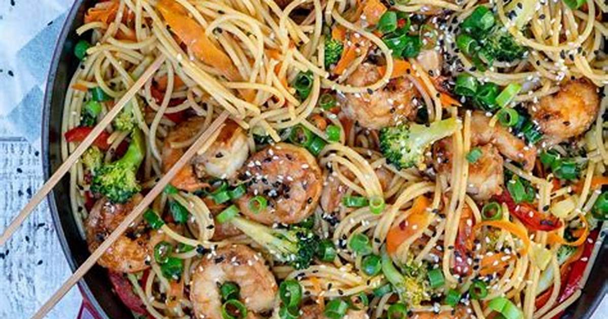Stir-Fried Noodles with Shrimp and Pork Belly - Recipe