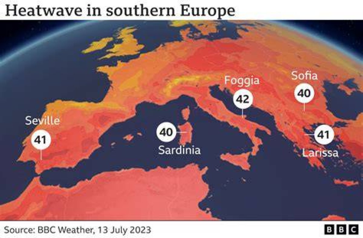Sweltering Heat Wave Moves Across Southern Europe