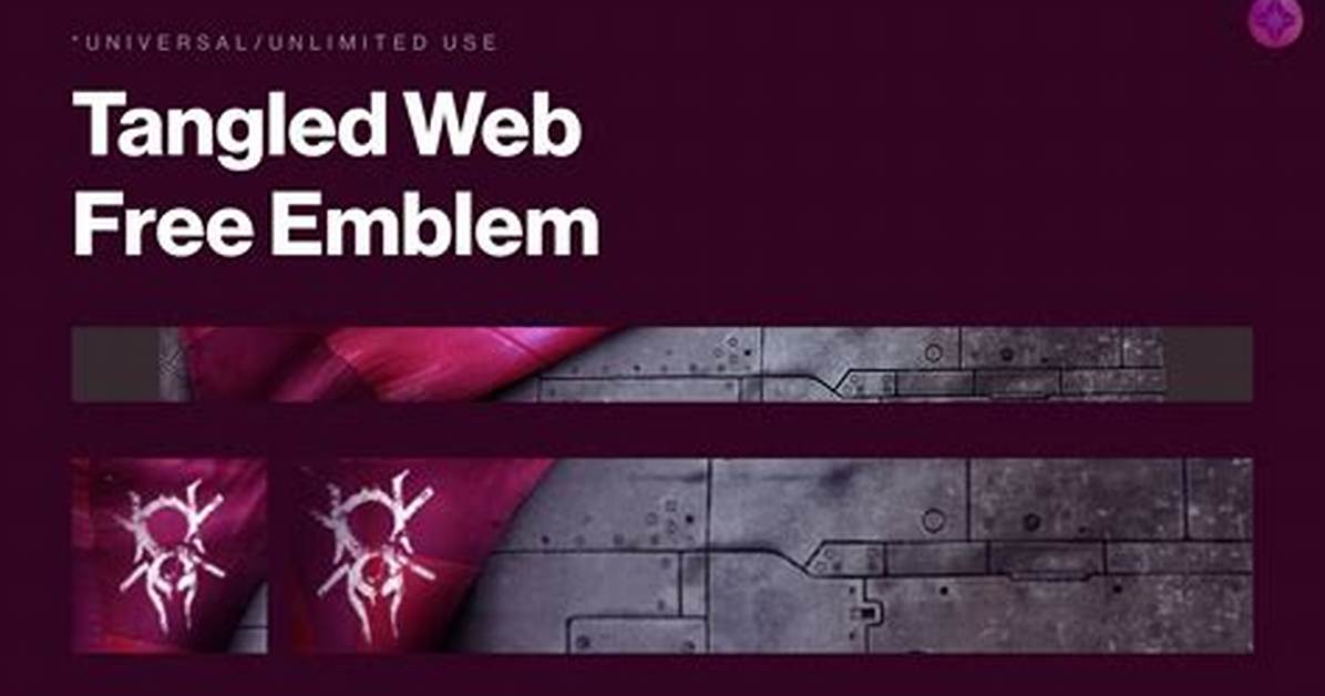 Tangled Web Emblem Code for Destiny 2