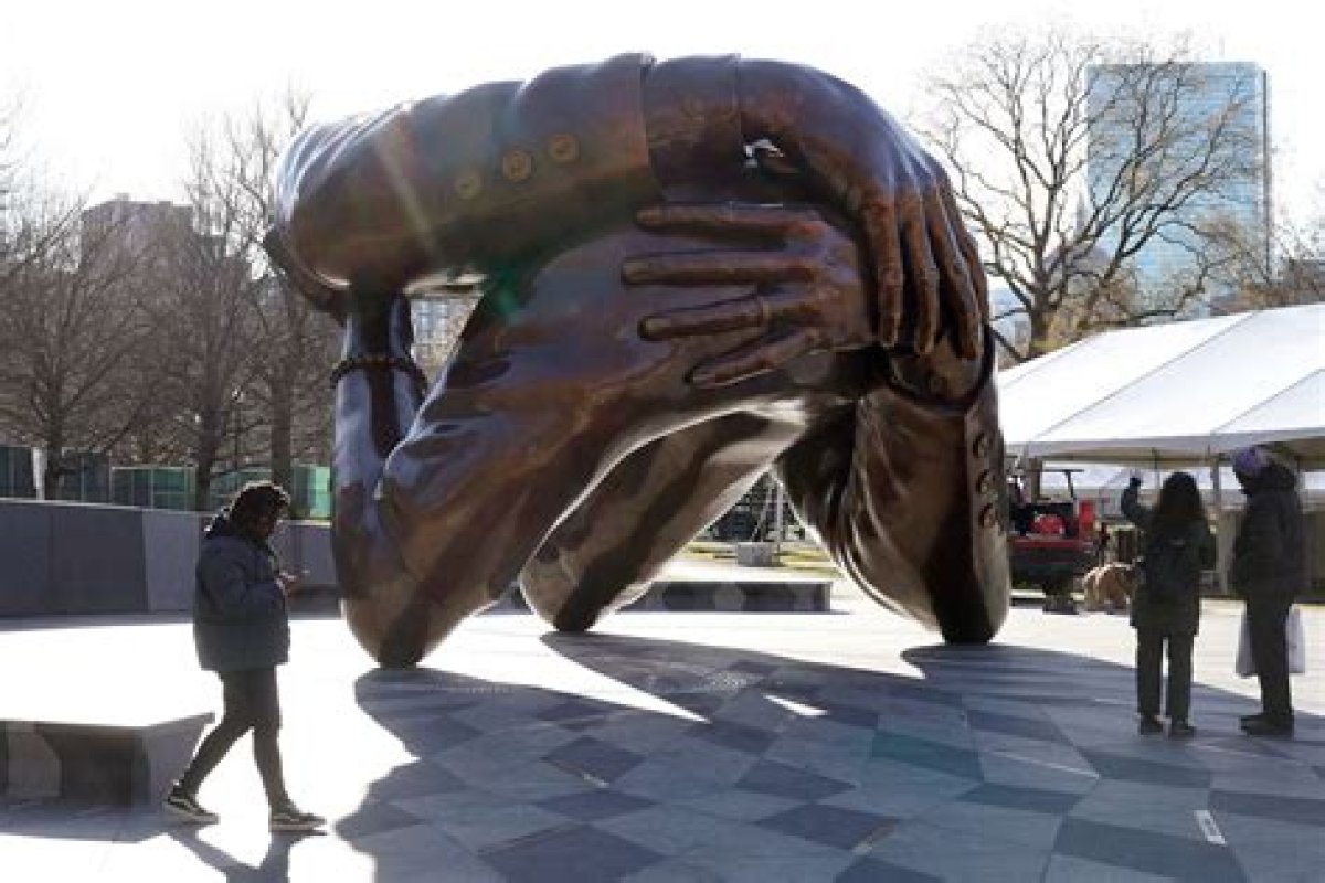 ‘The Embrace’ Sculpture Celebrates Martin Luther King, Jr. ’S Legacy in Boston