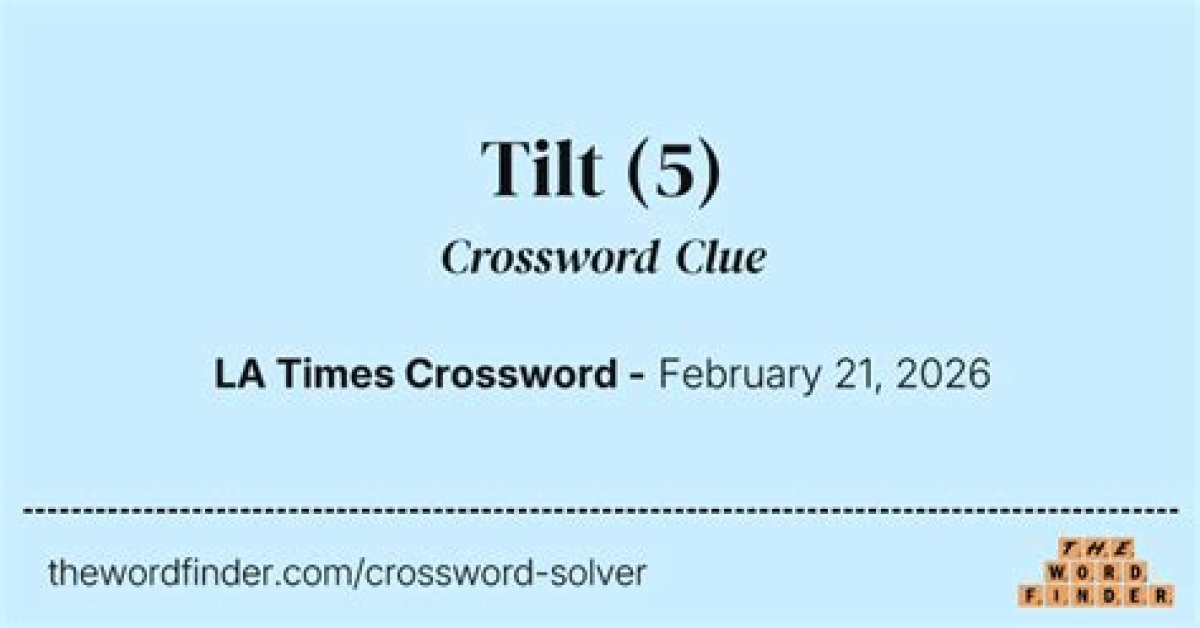 Tilt Sideways Nyt Crossword Clue, Find Tilt Sideways Crossword Nyt Answer
