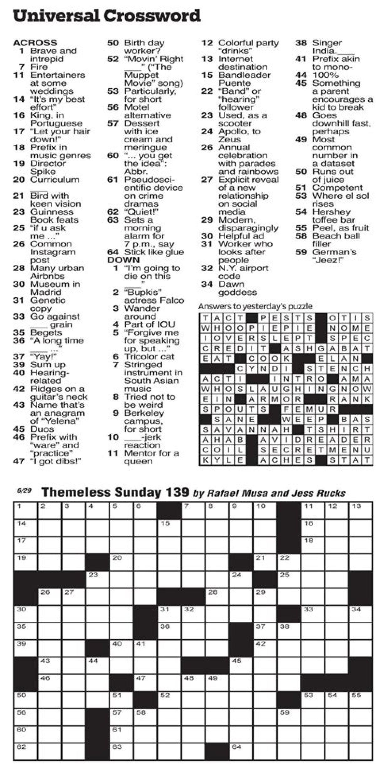 Universal Noted Name in Video Games Crossword Clue