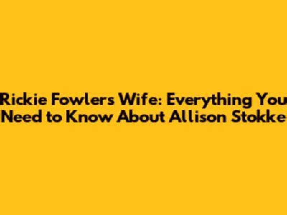 Unveiling the Love Story: How Did Rickie Fowler Meet Allison Stokke?