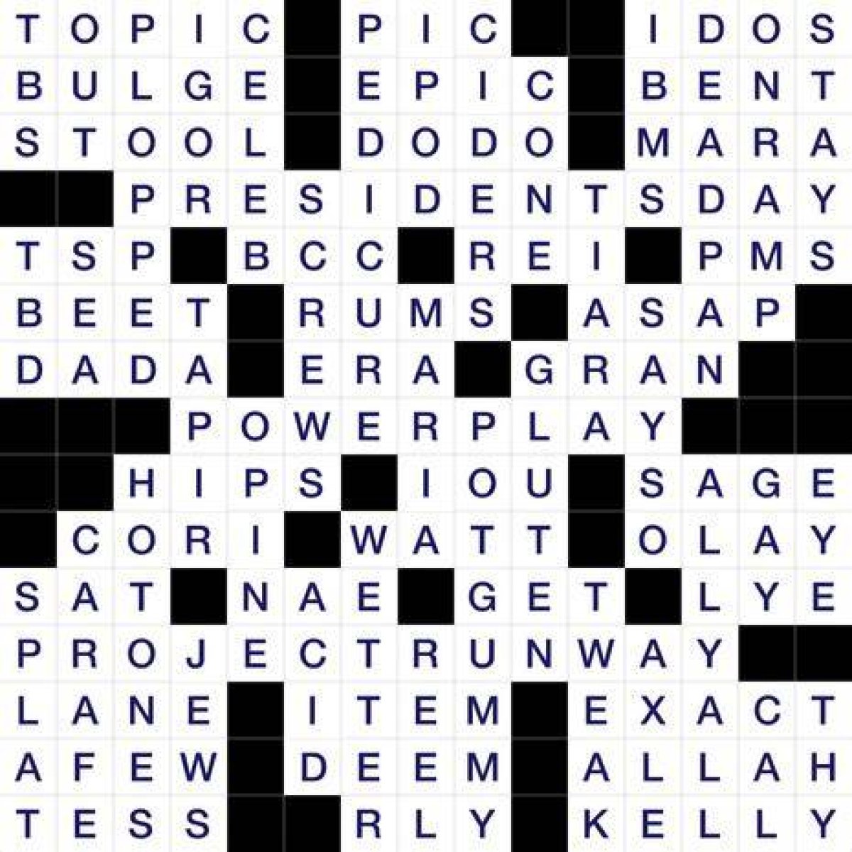 Usa Today Crossword Answers for February 19 2024