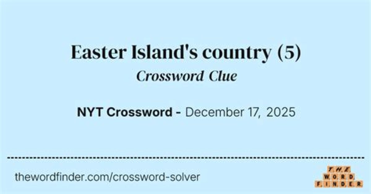 Usa Today Easter Island's Country Crossword Clue