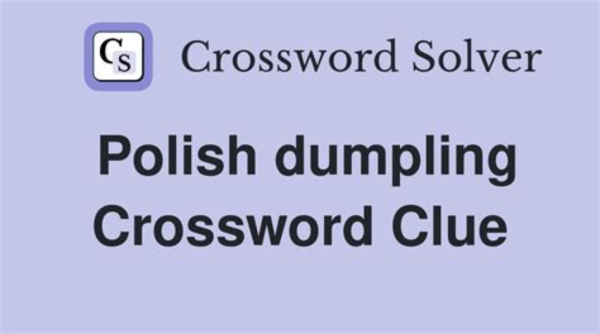 Usa Today Polish Boiled Dumpling Crossword Clue Answer with 7 Letters