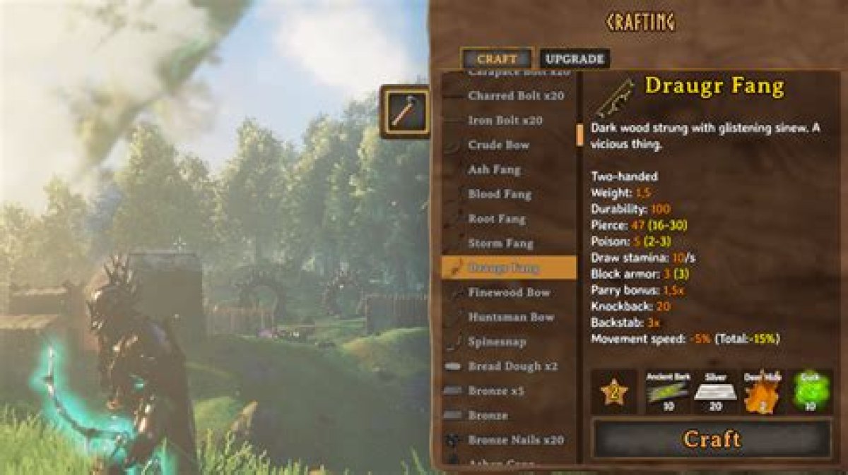 Valheim Draugr Bow - How to Craft the Draugr Fang
