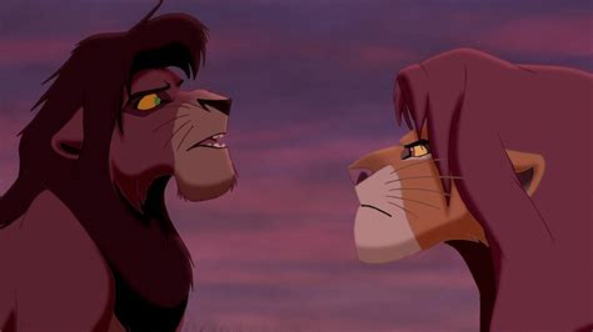 Villainous Lion in the Lion King
