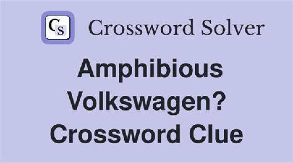 Volkswagen Model Nyt Crossword Clue