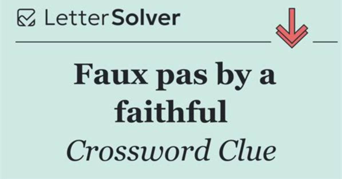 Wall Street Faux Pas Wsj Crossword Clue Puzzle Answers