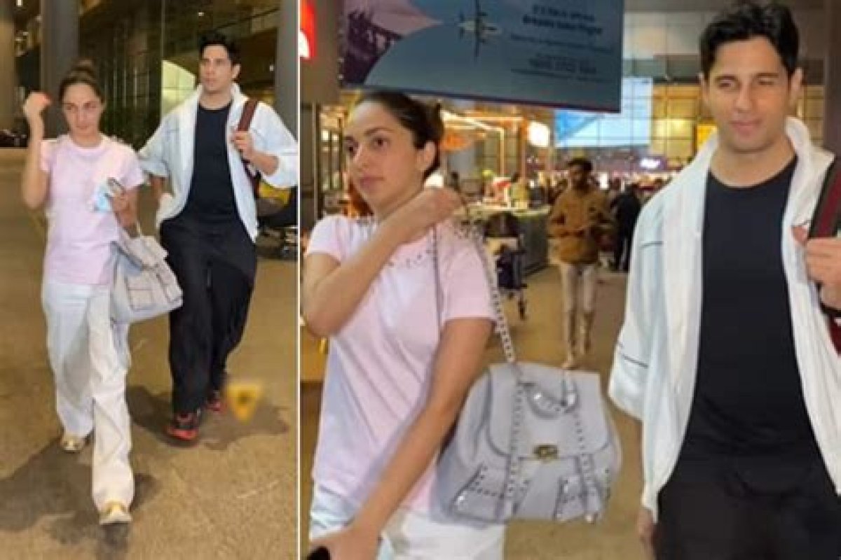 Watch: Sidharth Malhotra-Kiara Advani Spotted Walking Hand-in-Hand at Airport Post Celebrating First Wedding Anniversary