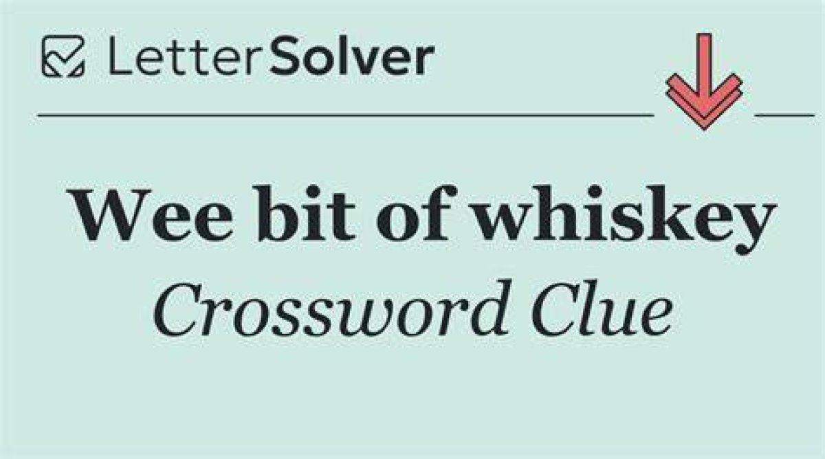 Wee Drink of Whiskey Wsj Crossword Clue, Wall Street 4 Letters Answer