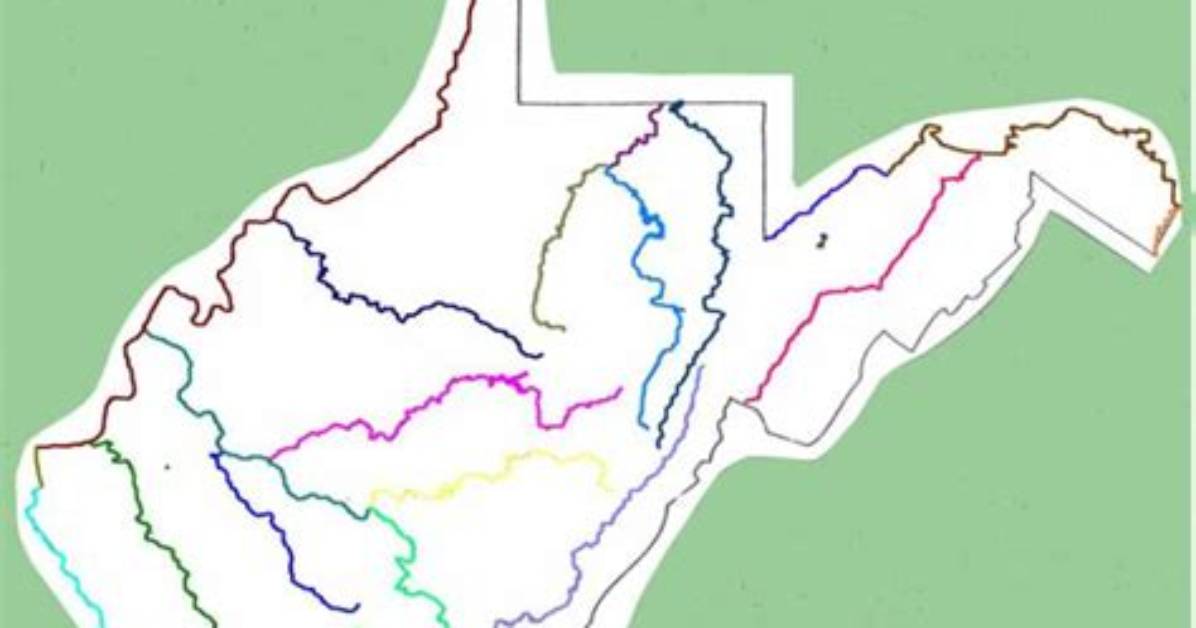 West Virginia Rivers — Printable Worksheet