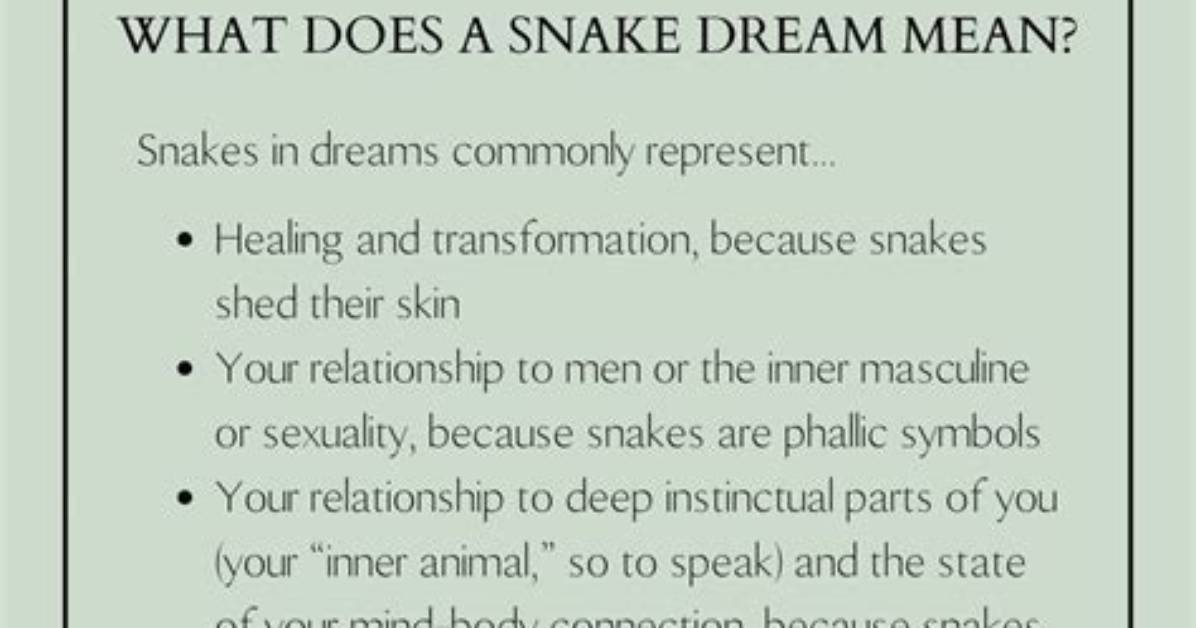 What Does It Mean When a Snake Crosses Your Path?