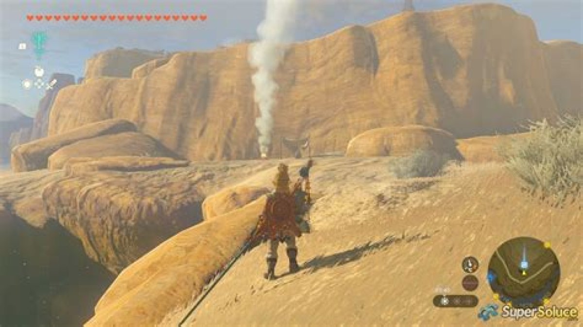 Where in Gerudo Canyon Would You Go to Avoid Being Affected by the Extreme Temperatures Day or Night?
