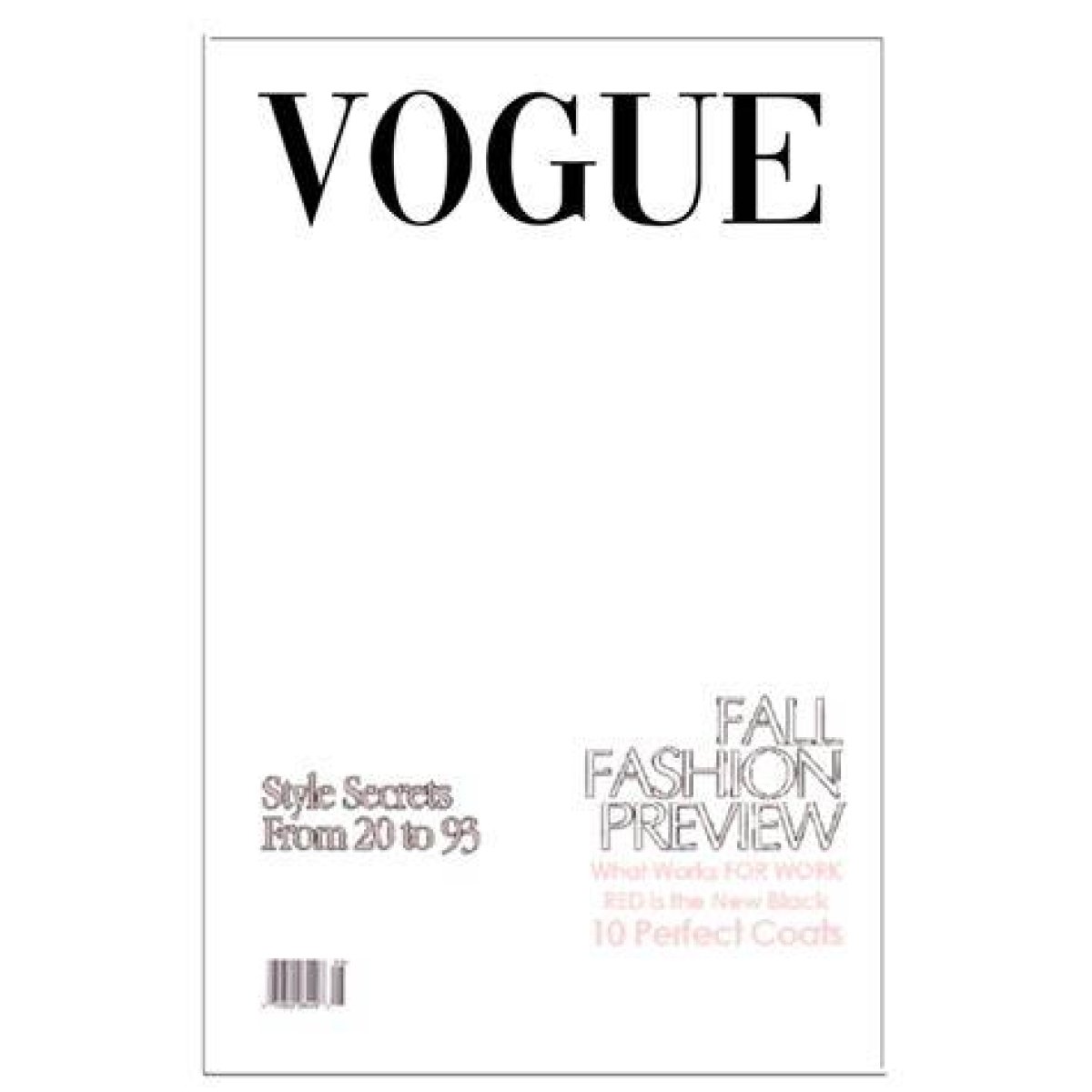 Where to Find a Vogue Cover Template