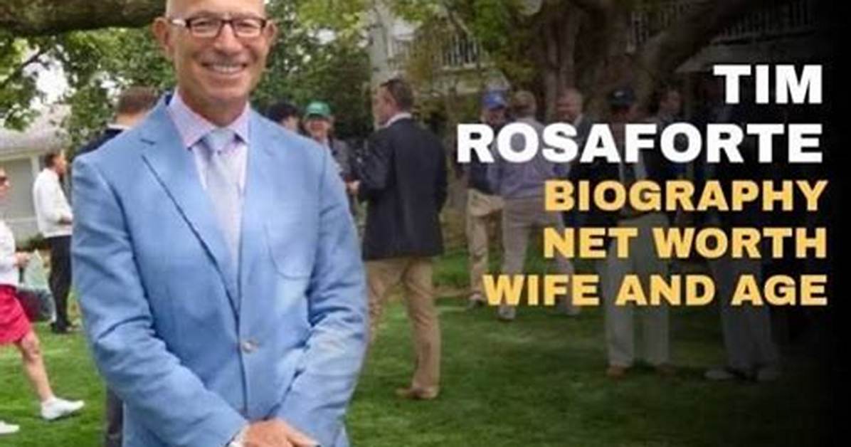Who Is Genevieve Rosaforte? Tim Rosaforte Wife - Age and Kids