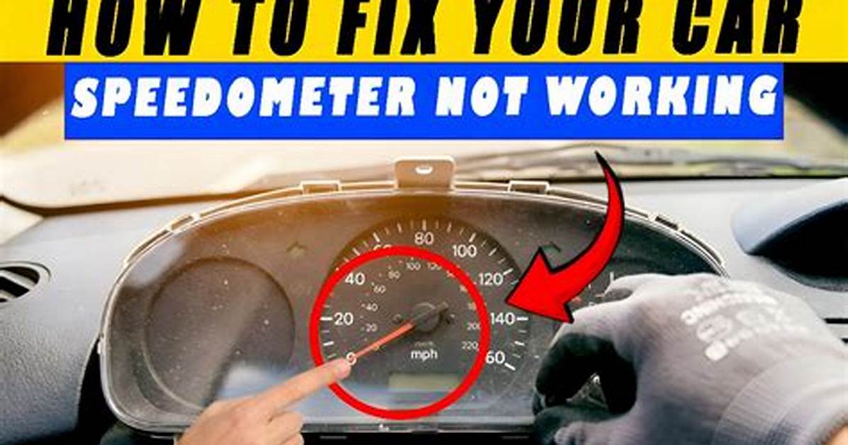 Why Is My Speedometer Not Working? (5 Reasons + Fixes)