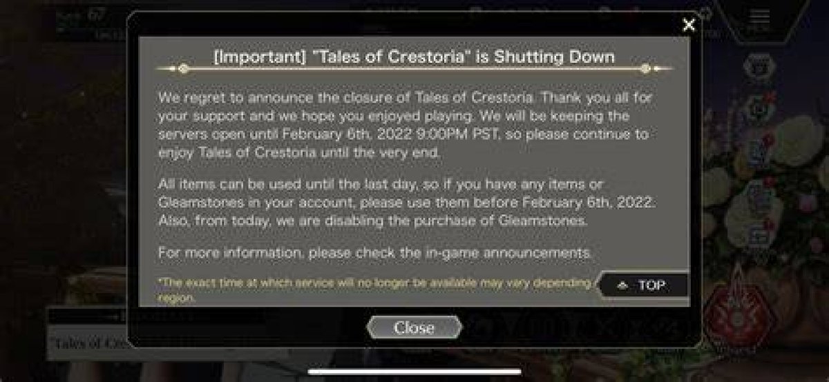 Why Is Tales of Crestoria Global Shutting Down & Is It Closing in Japan?