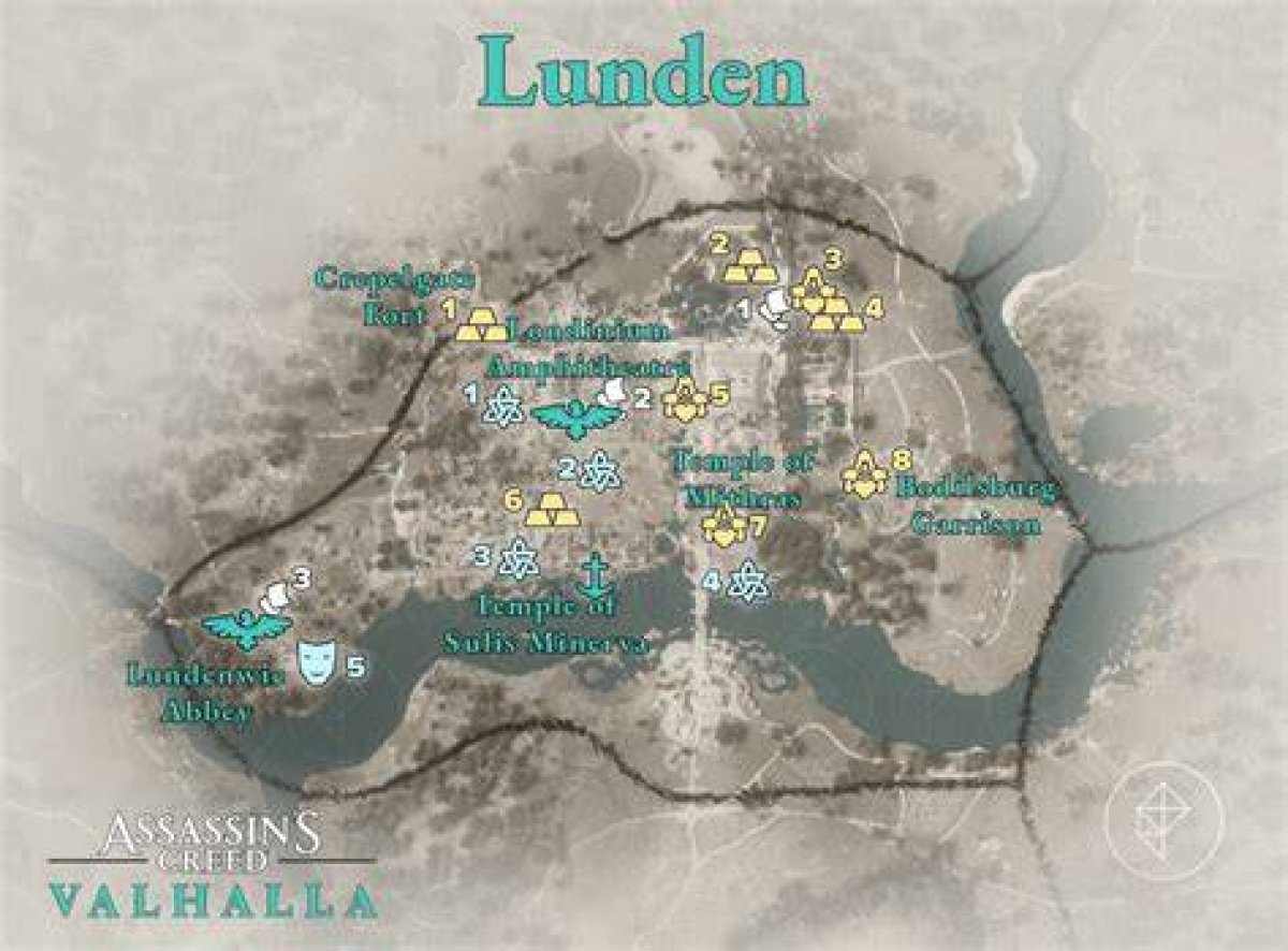 World Events, Lunden, Assassin's Creed Valhalla Points of Interest