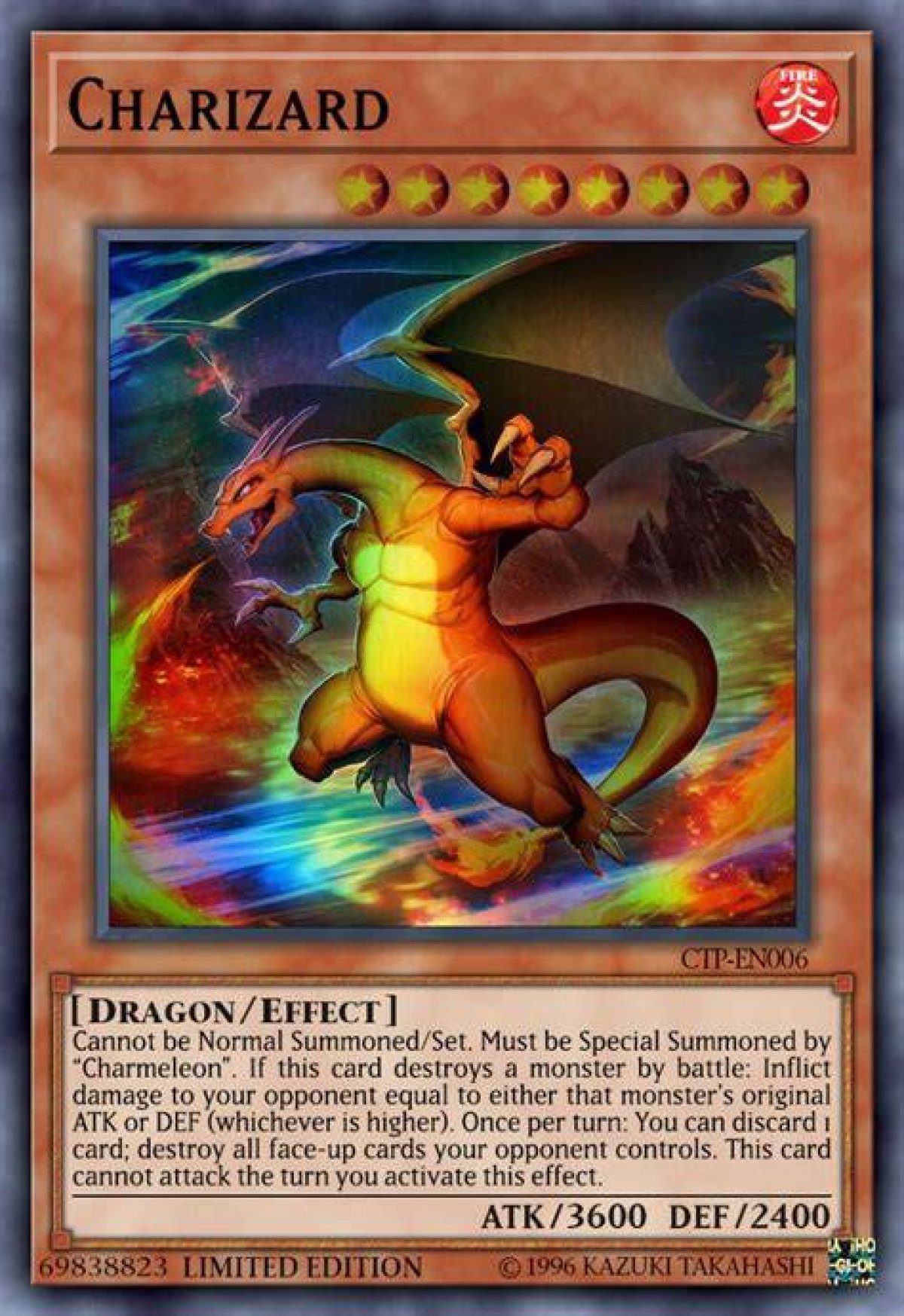 You Need to See This Charizard Yu-Gi-Oh Card